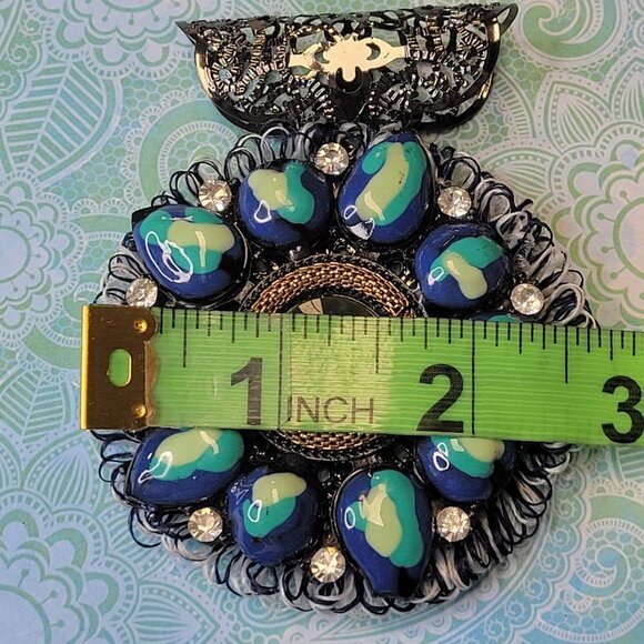 Blue Statement Pendant - Picture 7 of 11